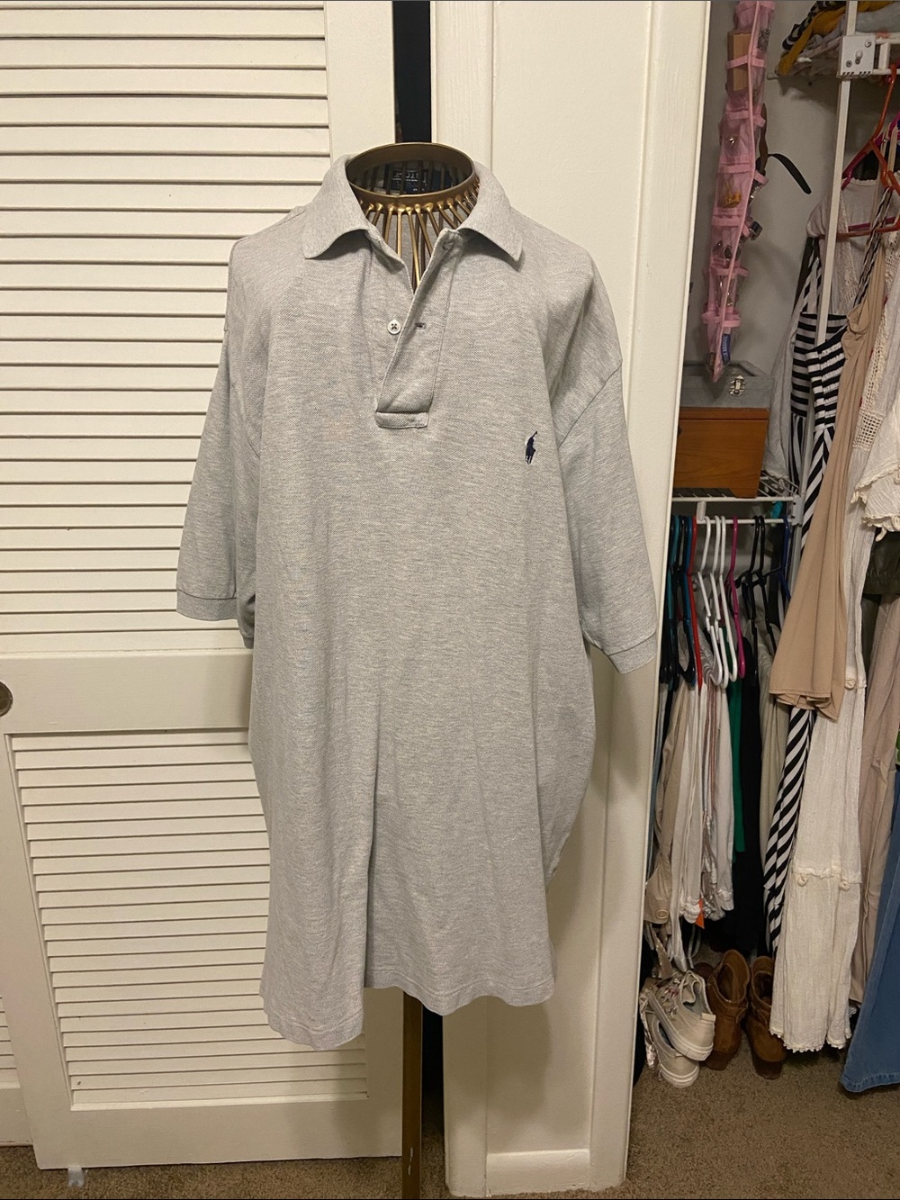 Polo by Ralph Lauren Men’s Heather Light Gray Polo Shirt